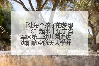 让每个孩子的梦想“飞”起来丨辽宁省军区第二幼儿园走进沈阳航空航天大学开展爱国主义教育