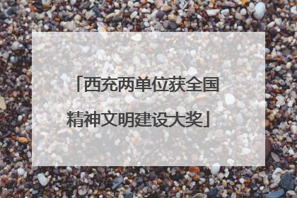 西充两单位获全国精神文明建设大奖