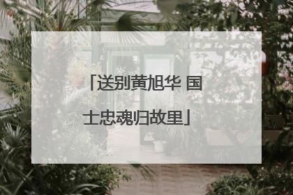 送别黄旭华 国士忠魂归故里