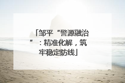 邹平“警源融治”：精准化解，筑牢稳定防线