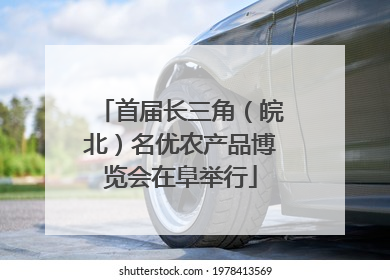 首届长三角（皖北）名优农产品博览会在阜举行