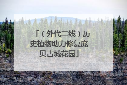 （外代二线）历史植物助力修复庞贝古城花园