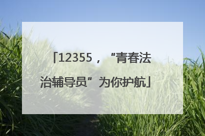 12355，“青春法治辅导员”为你护航