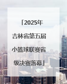 2025年吉林省第五届小篮球联赛省级决赛落幕