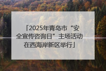 2025年青岛市“安全宣传咨询日”主场活动在西海岸新区举行