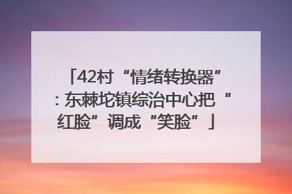 42村“情绪转换器”：东棘坨镇综治中心把“红脸”调成“笑脸”