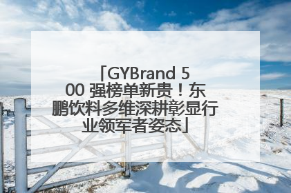 GYBrand 500 强榜单新贵！东鹏饮料多维深耕彰显行业领军者姿态