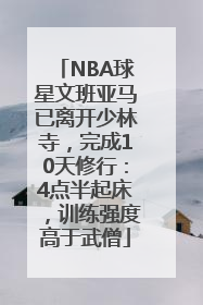 NBA球星文班亚马已离开少林寺，完成10天修行：4点半起床，训练强度高于武僧