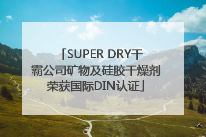 SUPER DRY干霸公司矿物及硅胶干燥剂荣获国际DIN认证